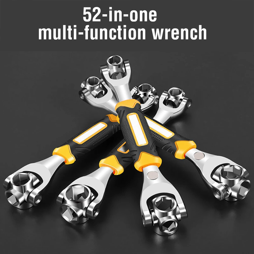 Universal steckschlüssel 8-in-1 multifunktionale schnelle hexagonal ratsche reparatur werkzeug 8-21mm