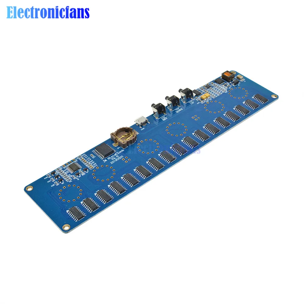 DC 12V STM8S005 Steuerung Digitaler LED-Uhrenlampen-IC-Chip mit Micro-USB-Schnittstelle IN14 Röhrenuhr-Platinenmodul für DIY – Detail 5