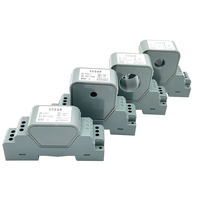 

AC Current Transmitter 4-20ma AC 5A 10A 20A 30A 50A 100A 150A 200A 250A 300A Three-phase Charge Voltage Sensor