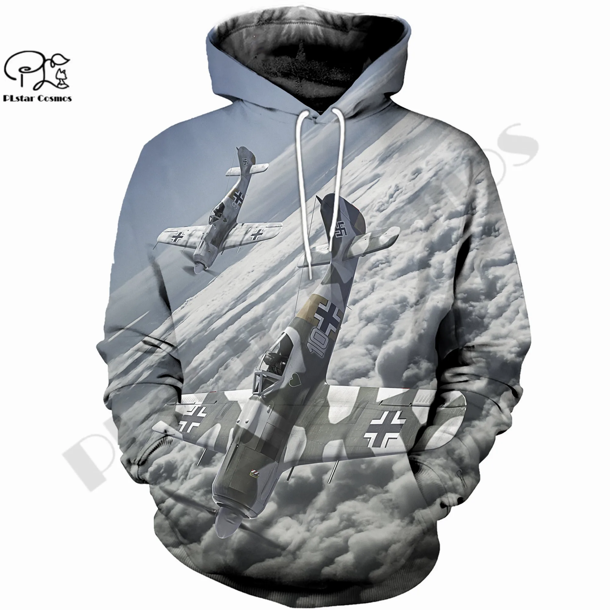 PLstar Cosmos 3DPrinted Newest Aircraft Plane Sky Art Unique Hrajuku Funny Streetwear Unisex Casual Hoodies/Zip/Sweatshirt W-2