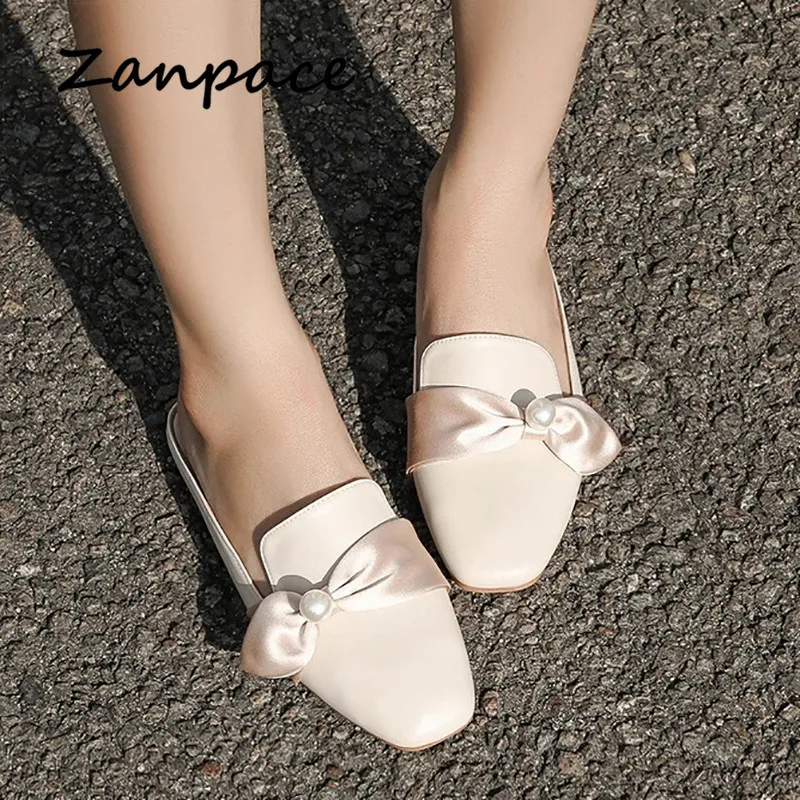 2021 Summer Flat with Slippers Women Outside Indoor Ladies Slide Sandals Fashion Comfortable Butterfly Platform Women Shoes