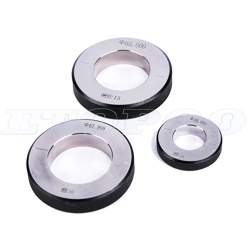 1pcs from 3mm-100mm Inner diameter Calibration Gauge 0.002mm Setting Plain ring gauge Smooth hole gauge measuring tools