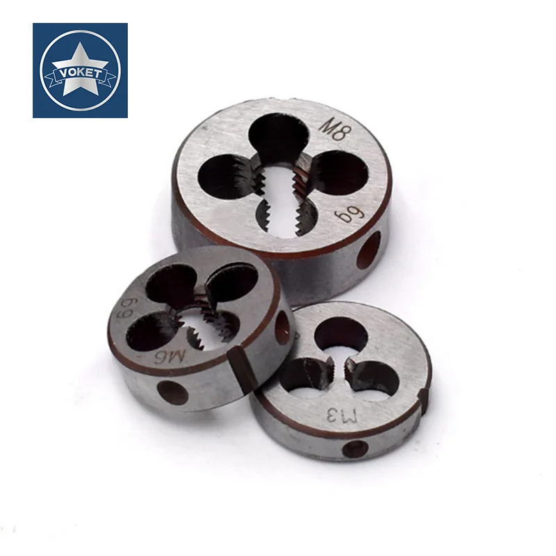 VOKET HSS-6542 DIN Filettatura Tonda Die PG7 PG11 PG13.5 PG16 PG21 Threading Muore Strumento