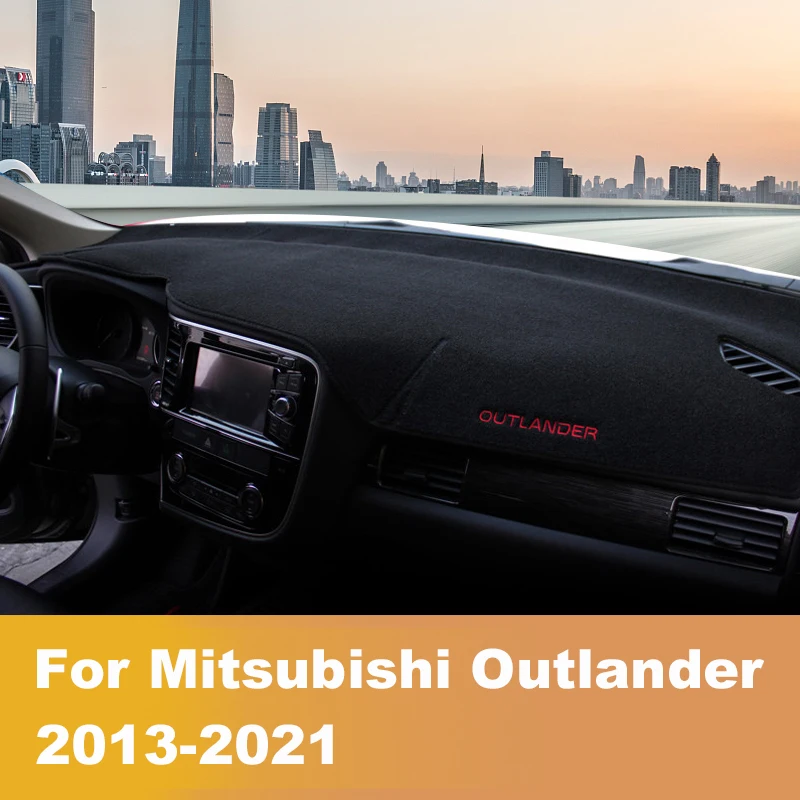 For Mitsubishi Outlander 3 2013-2016 2017 2018 2019 2020 Car Dashboard Cover Dash Mat Sun Shade Pad Carpet Anti-UV Accessories