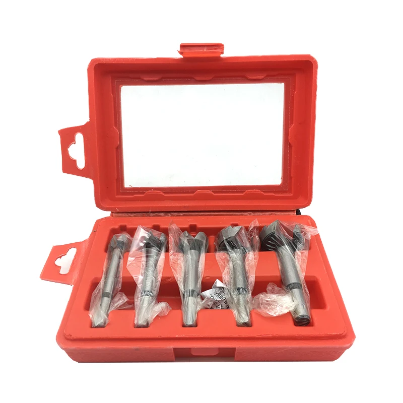 5PCS Forstner Set di punte per trapano per legno Set di punte autocentranti