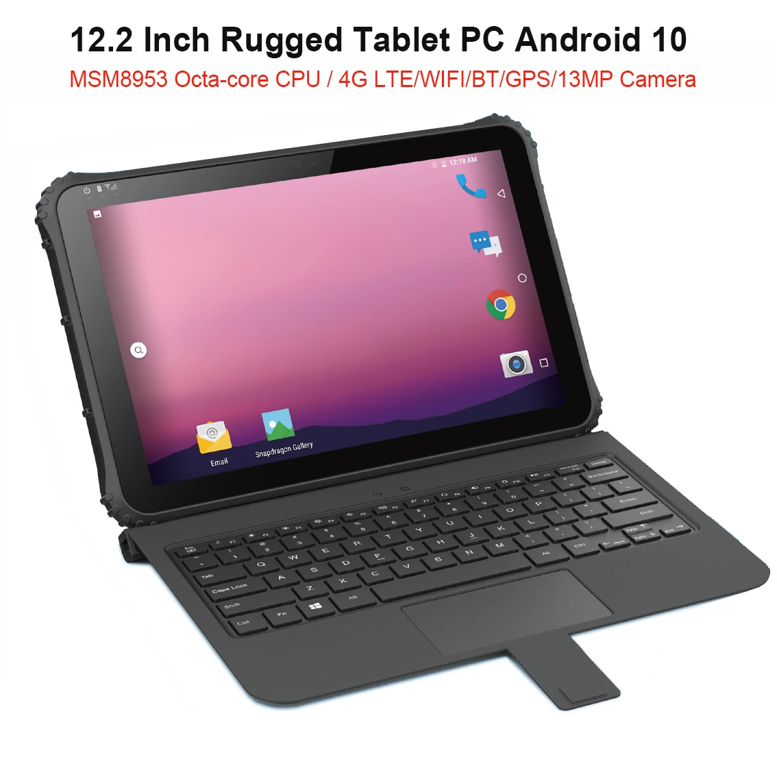 

12.2 Inch Android 10 Rugged Waterproof Tablet PC Qualcomm CPU Vehicle-Mounted Tablet Terminal