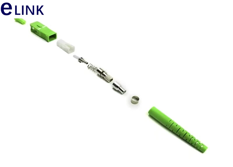 Imagem -04 - Jogos Verdes do Conector da Fibra Unassembled Simplex sm 3.0 mm 2.0 mm 0.9 mm Ftth Elink Acessório 200 Pcs