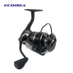 ECOODA-carrete de pesca giratorio Black Hawk II 1500-5000, de Metal, para agua salada/dulce, señuelo de lubina, Jigging
