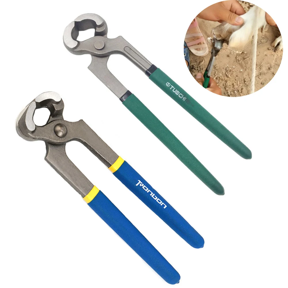 Horseshoe Plier Sheep Cattle Horse Cow Hoof Clamp Repair Hoof Pliers Non-slip Grips Snip Nail livestock Forceps Clamping Tool