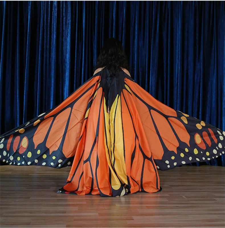 Ailes de Papillon Colorées pour la brevdu Ventre, Costume pour Enfant et Femme Adulte