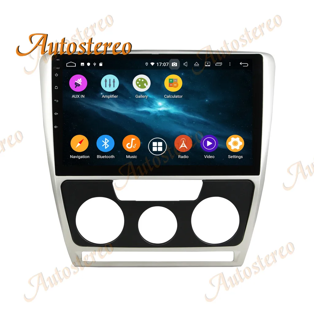 Car No DVD Player Android10 8 Core GPS Navigation For Skoda Octavia MT 2010+ Stereo Headunit Multimedia Player Auto Radio Player