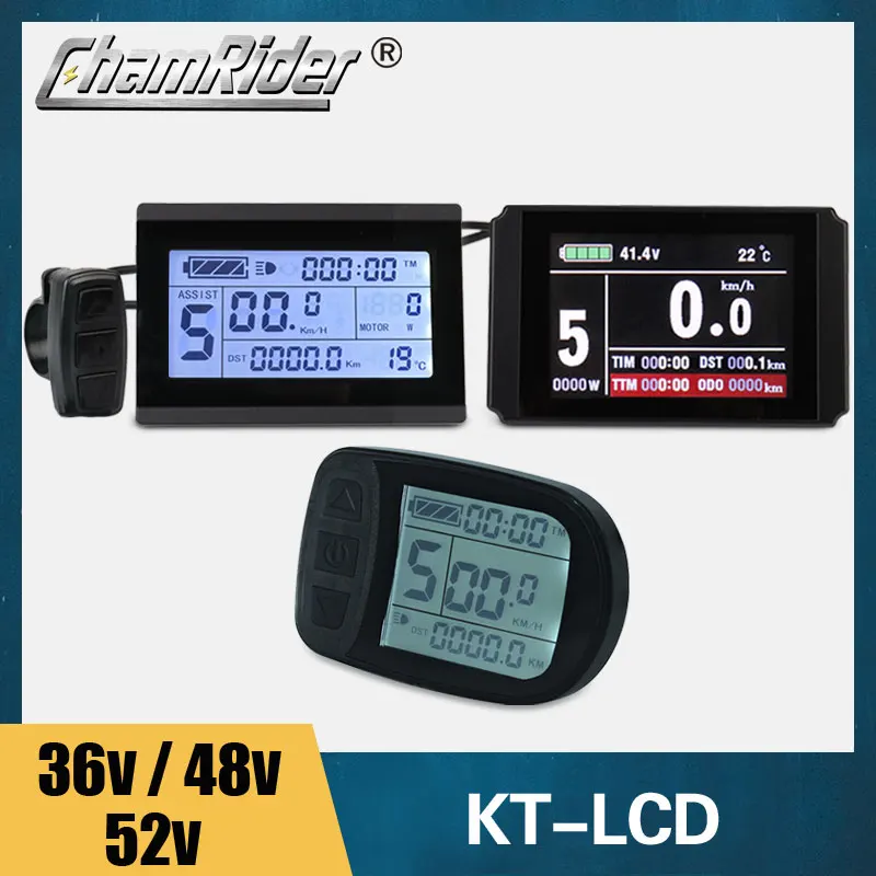 Waterproof LCD Display for Electric Bicycle, LCD3 Ebike Meter, LCD8HU, KT Intelligent Controller, 52V, 48V, 36V, LCD Panel