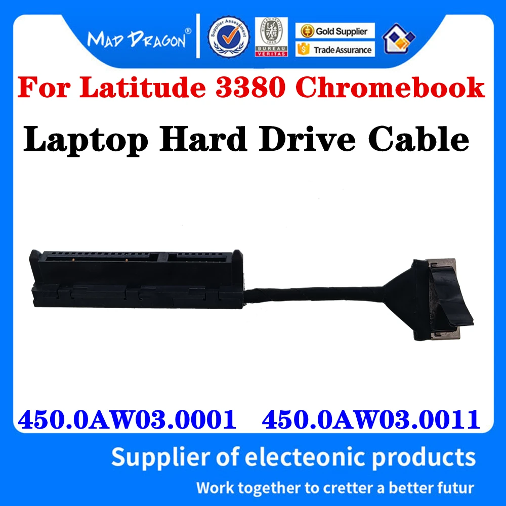 

New 450.0AW03.0001 450.0AW03.0011 For Dell Latitude 3380 Chromebook 3380 Laptop SATA Hard Drive Adapter HDD SSD Connector Cable