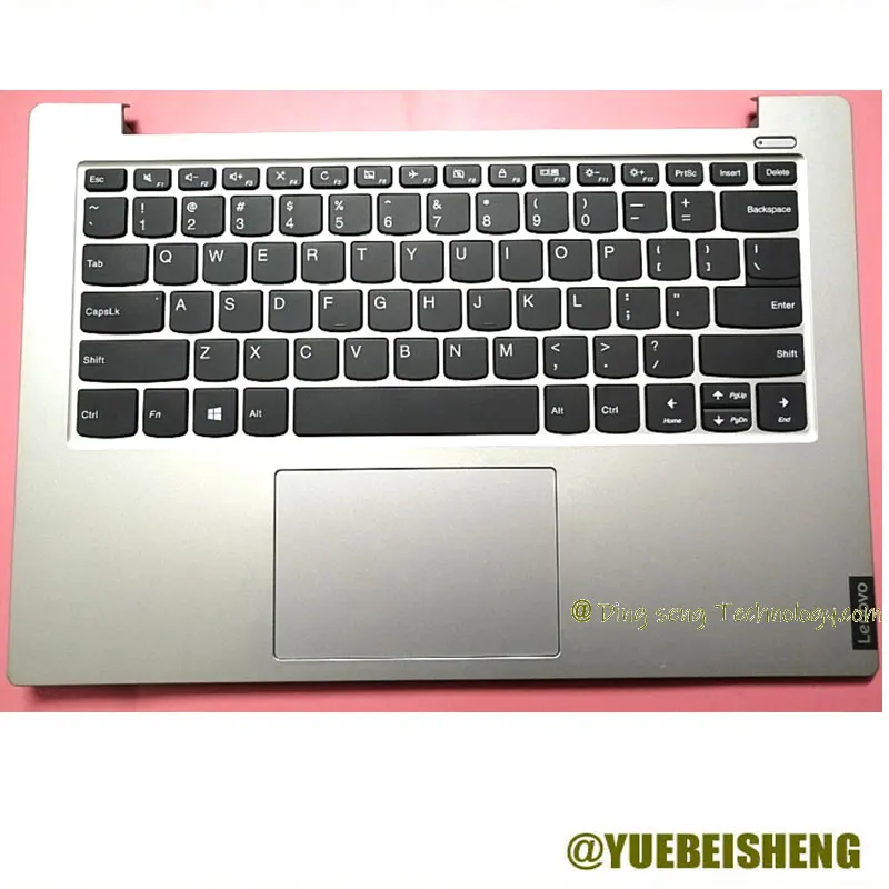 

YUEBEISHENG New/Org For Lenovo 2019 14IML IdeaPad S340-14 Palmrest US Keyboard upper cover Touchpad,Silver