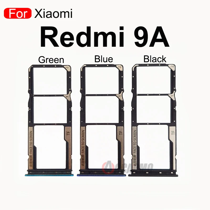 Держатель лотка для Sim-карты для Xiaomi Redmi 9 9A Redmi9 держатель слота для SIM-карты адаптер гнездо запасные части для ремонта