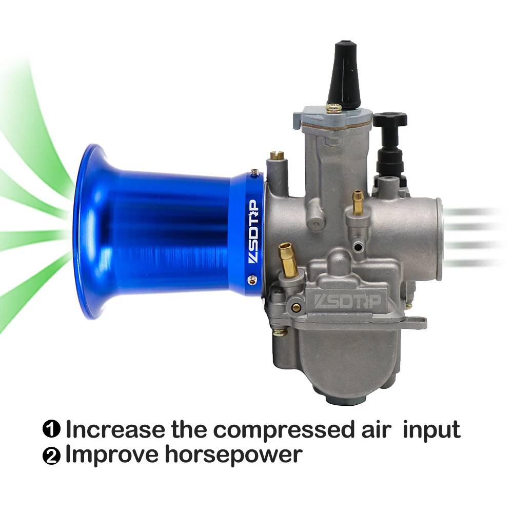 Alconstar 55mm Motorcycle Motocross Carburetor Air Filter Cup Horn Cup Wind Cup for Keihi PWK 32mm 34mm Competitive Moto ATV