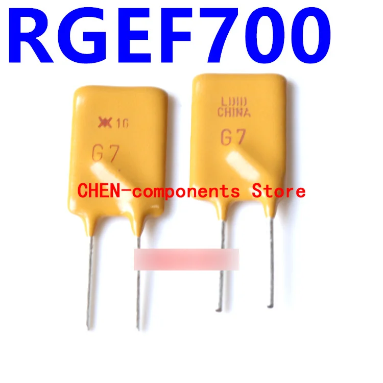 10pcs RGEF700 Self-recovery fuse 7A 16V straight Insert