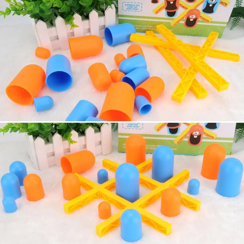 Stacking Cups  Tic-Tac-Toe Game  Parent-child Interactive Table Toy  Surprise Tic-Tac-Toe  Desktop Checkers Game For Kids