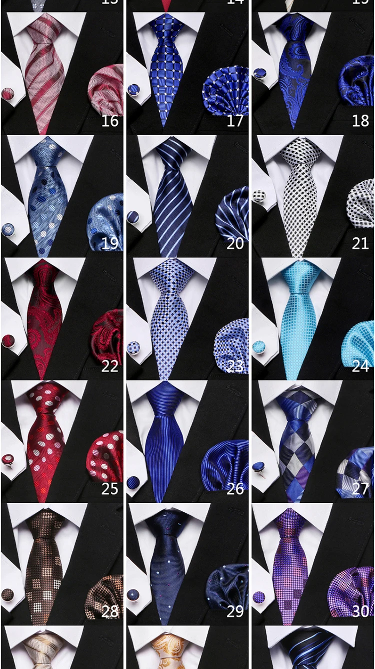 Neue Stil Mode Marke Krawatte Für Männer Grün Floral Krawatte Einstecktücher Manschettenknöpfe Set Krawatte Anzug Zubehör Fit Formale Party – Detail 8