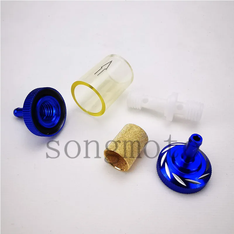 6mm/8mm CNC Aluminum Alloy Glass Motorcycle Gas Fuel Gasoline Oil Filter Moto Accessories for ATV Dirt Pit Bike Motocross