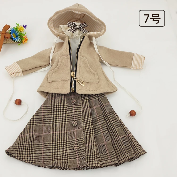 BJD/SD/YOSD MSD/SD13, ensemble de vêtements, manteau + jupe + glaçage, accessoires au beurre pour filles C1030, échelle 1/6 1/4 1/3