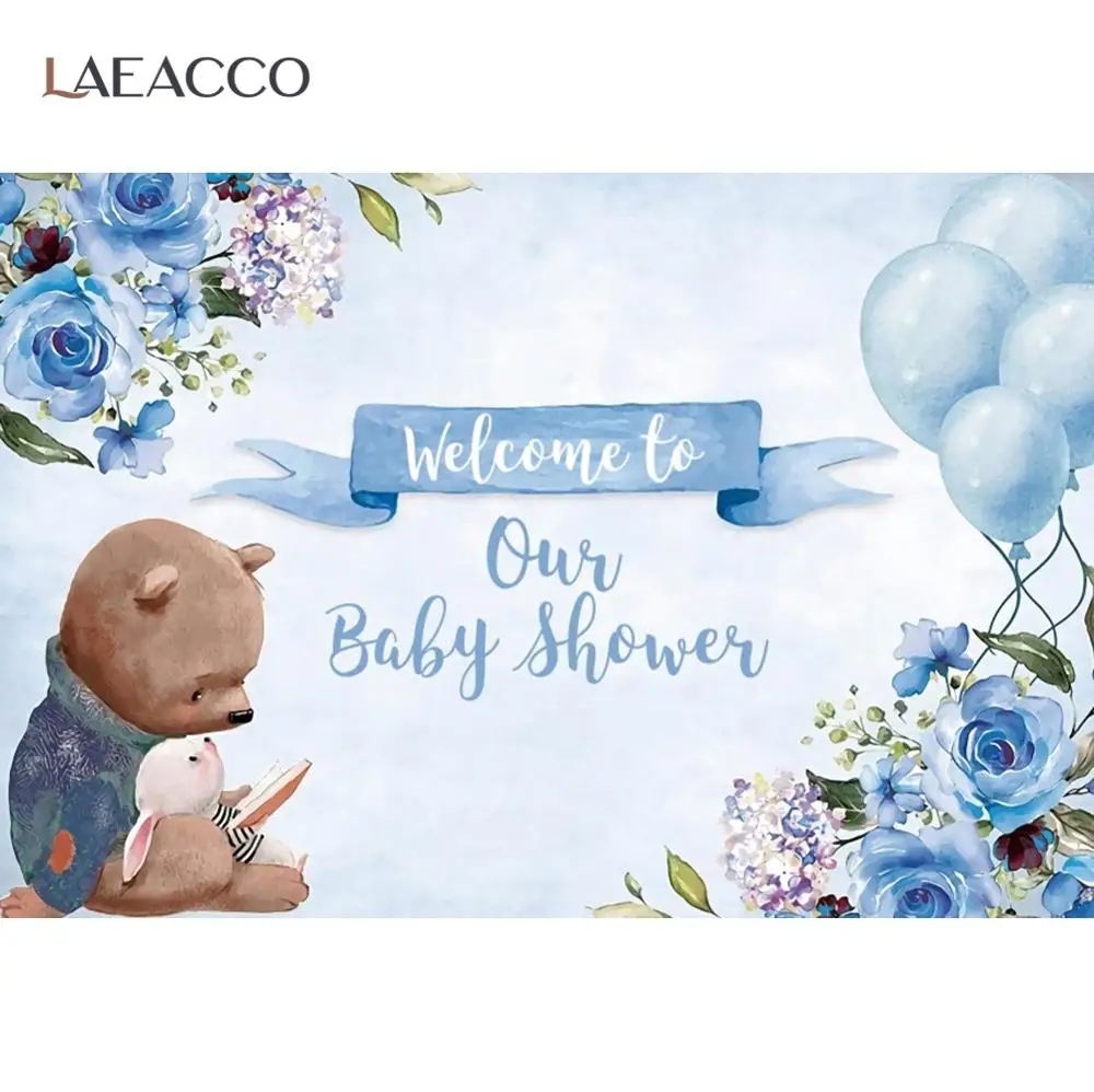 Laeacco الكرتون المائية الحيوانات البرية سفاري حفلة الفينيل خلفيات للتصوير الفوتوغرافي استحمام الطفل مخصص خلفية استوديو الصور