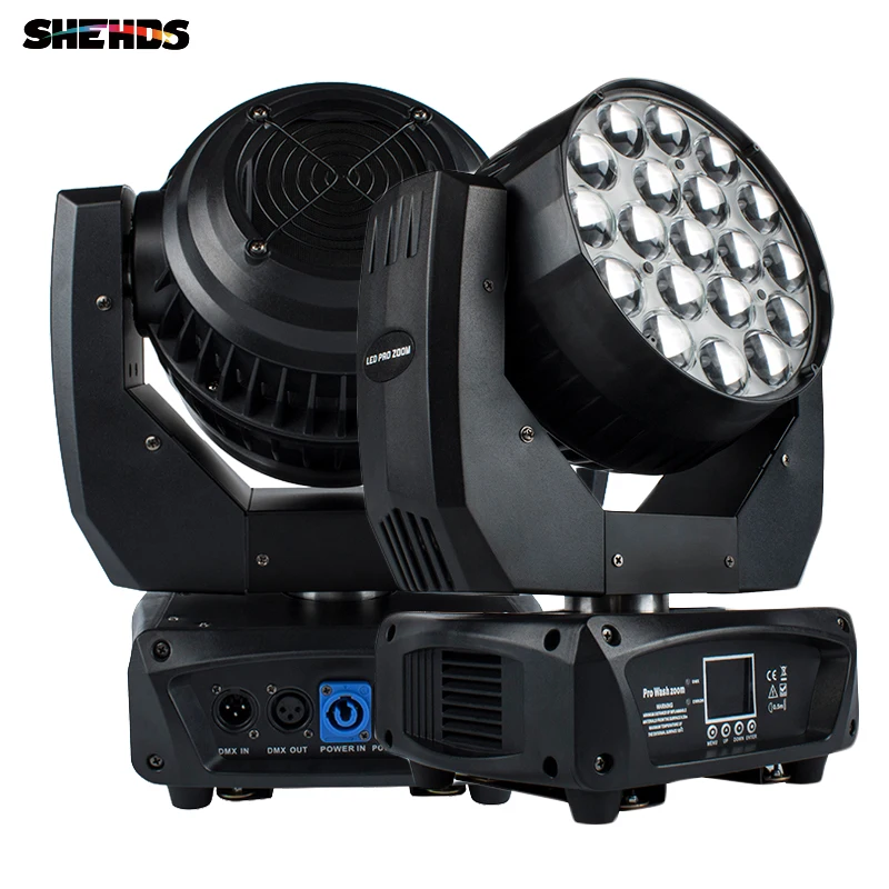 zoom iluminacao dmx control para o natal indoor disco lights dj stage events bom preco para pcs beam and wash 19x15w rgbw 03