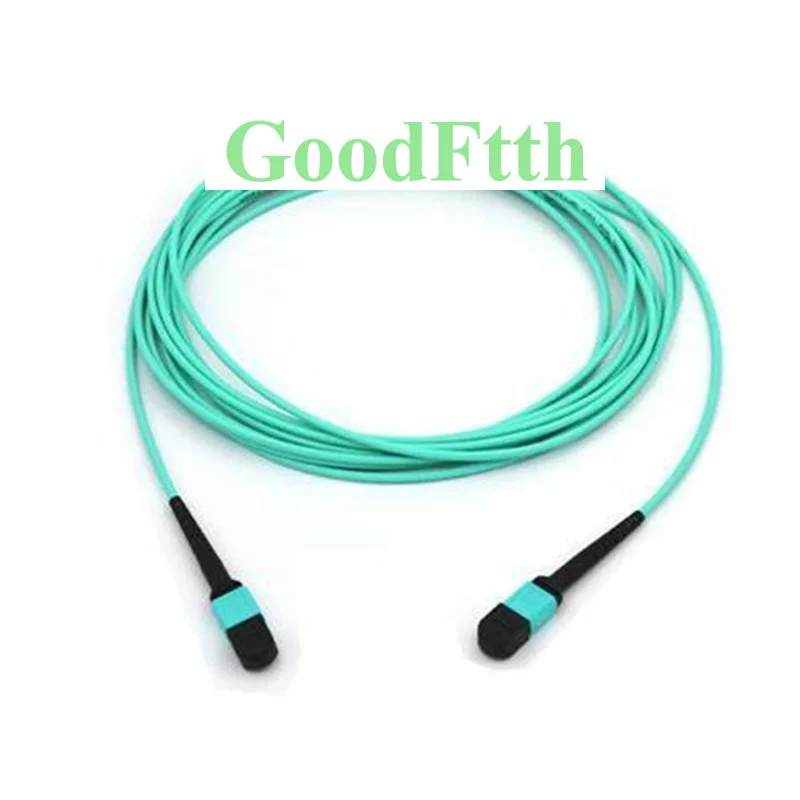 Fiber Patch Cord MPO(F)-MPO(F) OM3  24 Cores Trunk Cable Type A GoodFtth 20m 25m 30m 35m 40m 50m 60m 70m 80m 100m