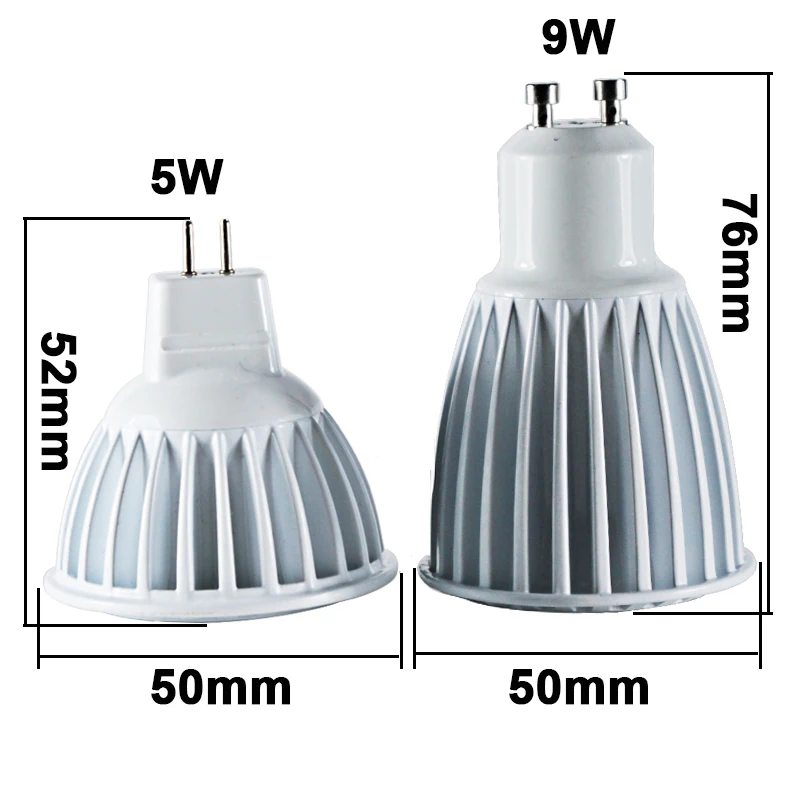 Ampoule MR16 Led Spotlight 12v 24v Super 5W 9W Cob MR 16 Cup Light Low Voltage 12 24 Volts Ceiling Energy Saving Lamp Downlight