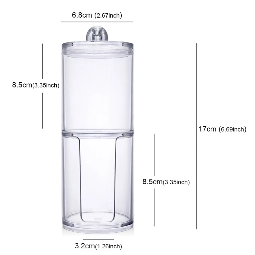 Barattoli da farmacia in plastica 2 in1 scatola portaoggetti per tampone di cotone contenitore per Organizer da bagno per banconi da cucina e da bagno