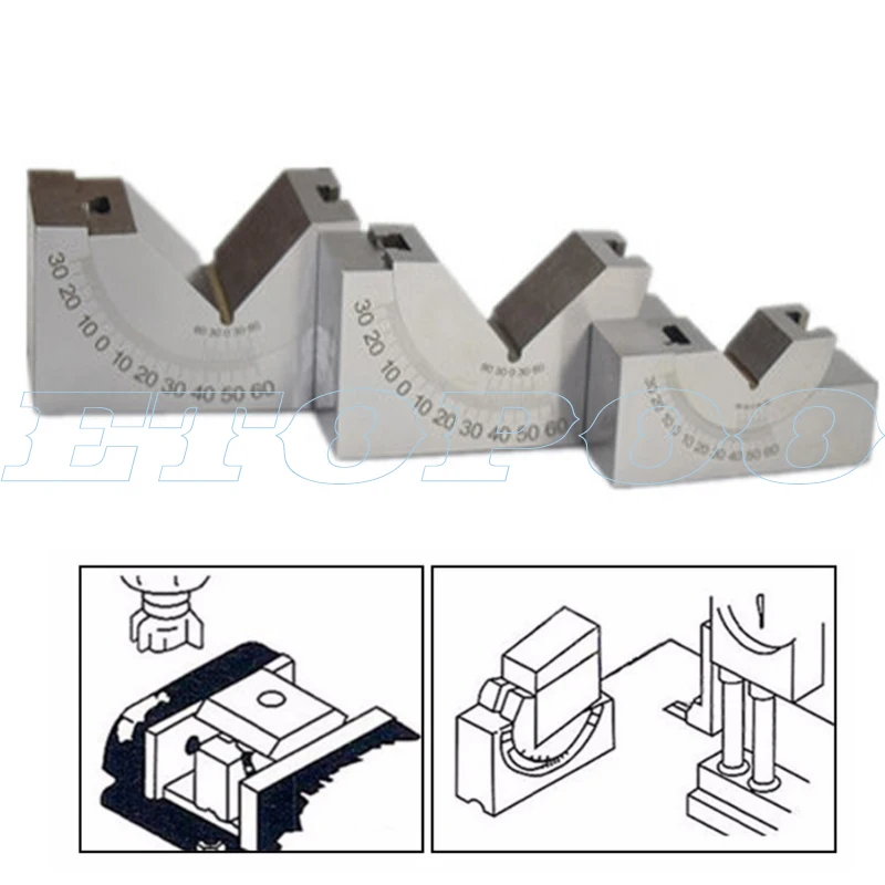 Parti di fresatura di Precisione Della Macchina Pad Regolabile 0/30/60 Angle Gauge Debugge V Blocco Pescatore Top Strumento AP25 AP30 AP46 Per La