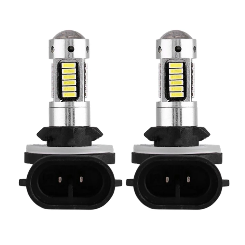 1 Pair 12V 550LM H3/H1/881/880 Car Fog Lights Bulb DRL Lamp 881/880 H27 Bulb Super Bright 6500k LED Auto Driving Light Wholesale