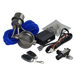 Exhaust Control Ventil Set Mit Vakuum Antrieb AUSSCHNITT 2 2,36 2,5 2,75 3 zoll Rohr SCHLIEßEN STIL mit Wireless Remote controller