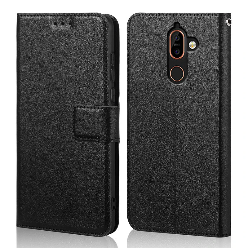 Silicone Flip Case for Nokia 7 Plus Luxury Wallet PU Leather Magnetic Phone Bags Cases for Nokia 7 Plus with Card Holder 6.0\