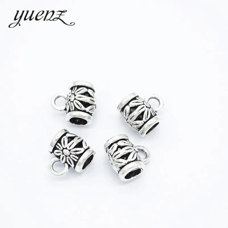 YuenZ 20pcs 2 colour Antique Silver color Big Hole Beads Fit  Metal Zinc Alloy  DIY Beads Charm for Bracelets 10*9*6mm R211