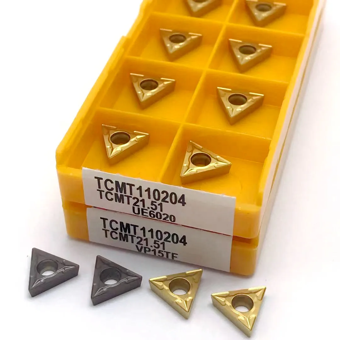 Tcmt110204 vp15tf/ue6020/us735 cncツール三角超硬ブレード金属旋盤工具フライス工具tcmt110204車の刃 | ur