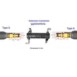 Hose Extension Connector for Karcher K-Series High Pressure Washer Water Cleaning Hose