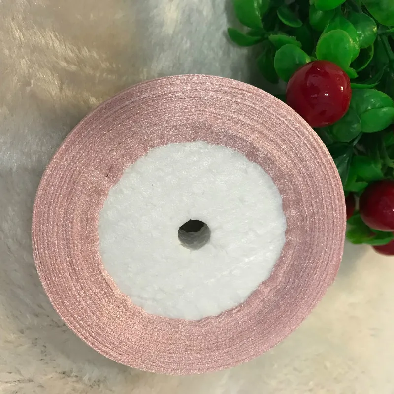 25yards/Roll Coral Pink Silk Satin Ribbon Party Home Wedding Decoration DIY Handmade Wrapping  6mm 10mm 15mm 20mm 25mm 40mm 50mm