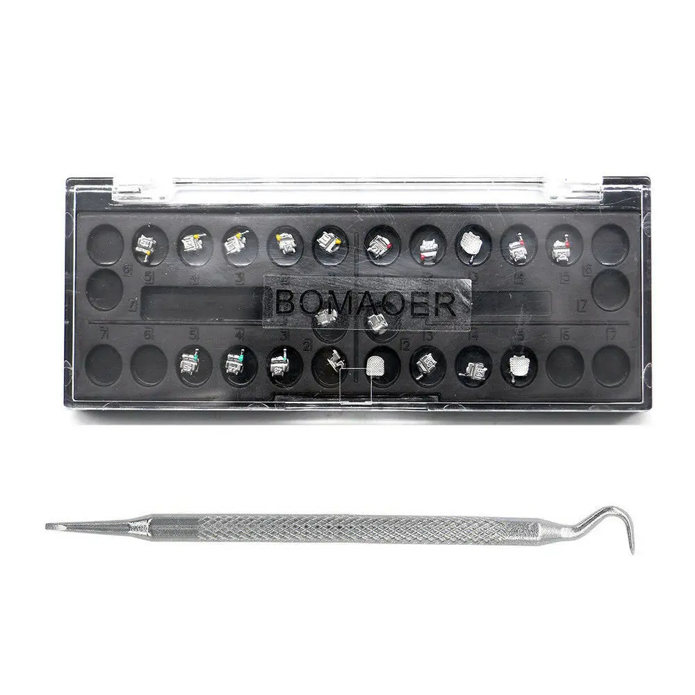 Braces Dental Kit Orthodontic Self-ligating Brackets MBT Roth 022 Slot 345 3 With Hooks Dental Correction Dentistry Materials