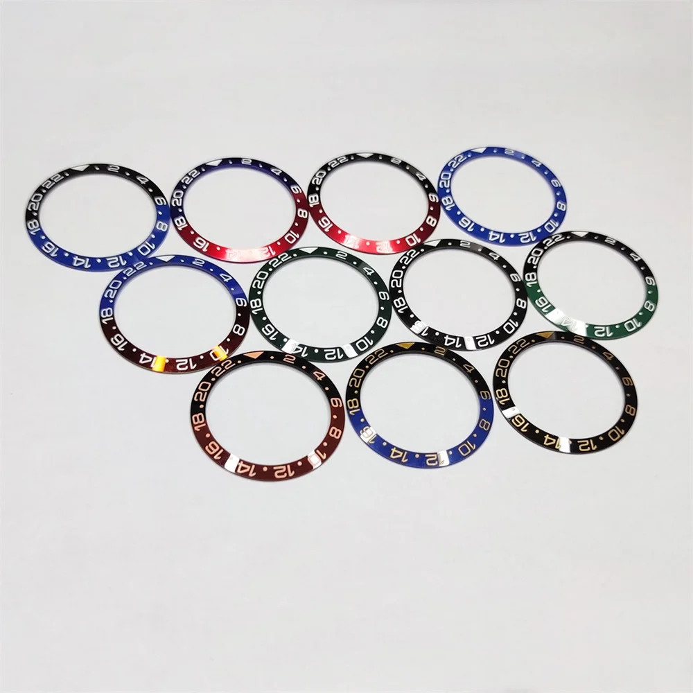 38mm Watch Ring Ceramic Bezel Insert Ring for GMT Watch 40mm Casing Watch Accessories Inner diameter 30.8mm