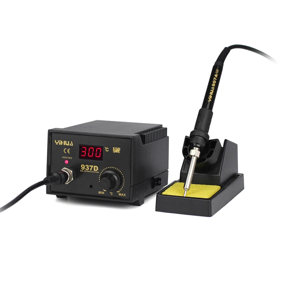 YIHUA-937D 937D+ 45W /60W Lead-free/Thermal control/Thermostat soldering Iron station Eruntop 936 Constant Temperature Antista
