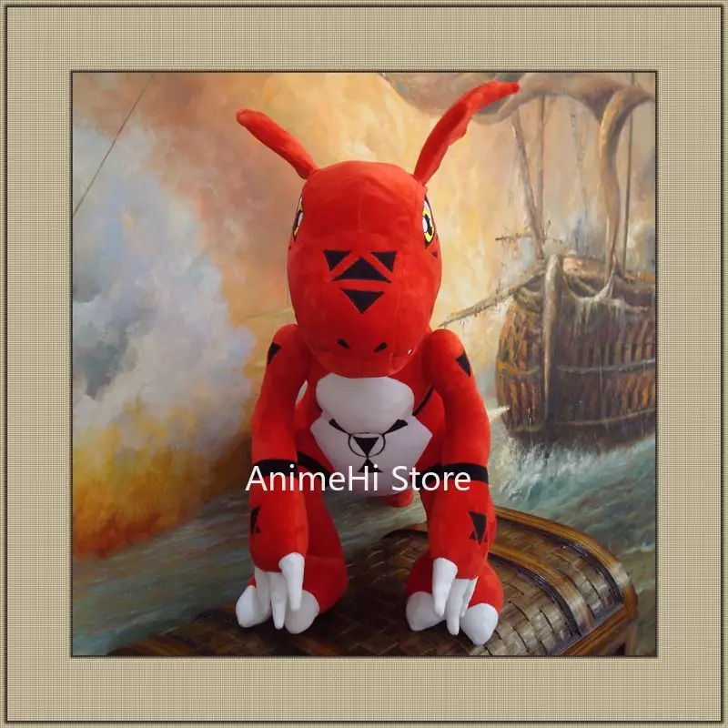 Anime Guilmon pluszowe zabawki Digimon cyfrowe potwory Matsuda tato figurka lalka 80cm Cosplay wypełnienie poduszka prezent dla dziecka