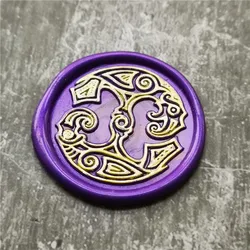 Viking Odin's Raven wax seal stamp sealing stamps Wedding Invitation Copper wax seal stamp Head Wood Handle