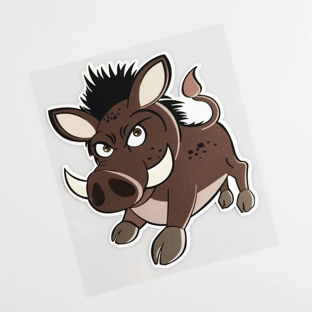 Фучжэнь бутик наклейки внешние аксессуары забавные наклейки дикий кабан острые животные виниловые наклейки для автомобиля декоративные ПВХ 13 см X 11 см