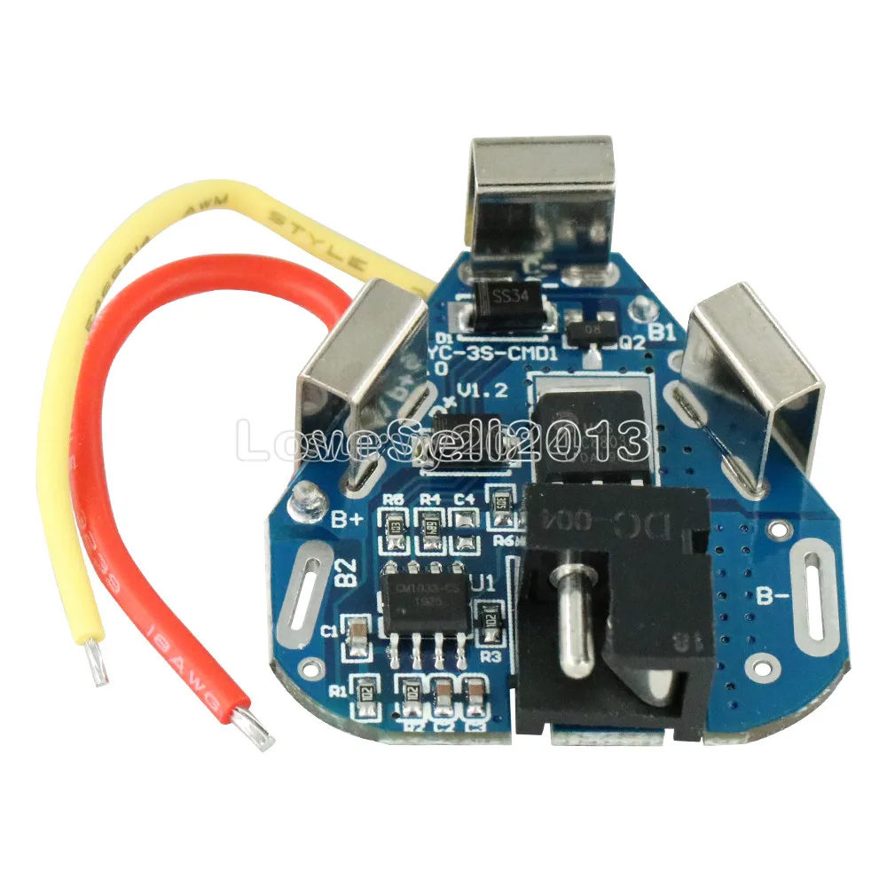 Защитная плата BMS 3S 12,6 в 6 А для литий-ионной, литиевой батареи, 18650 балансир для внешнего аккумулятора, плата эквалайзера для электродрели