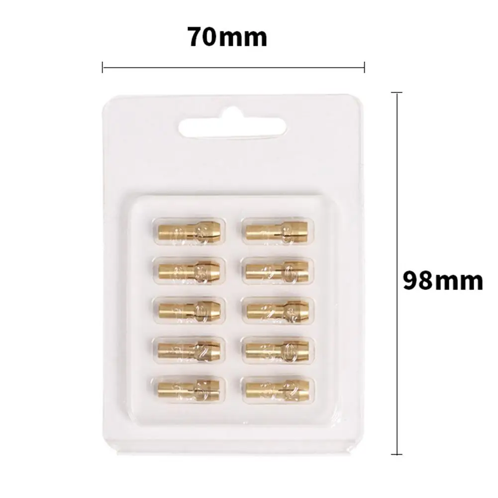 Electric Grinding Accessories 10Pcs 3.2mm-0.5mm Mini Drill Brass Collet Chuck For Dremel Rotary Tool Engraving Pen Copper Core