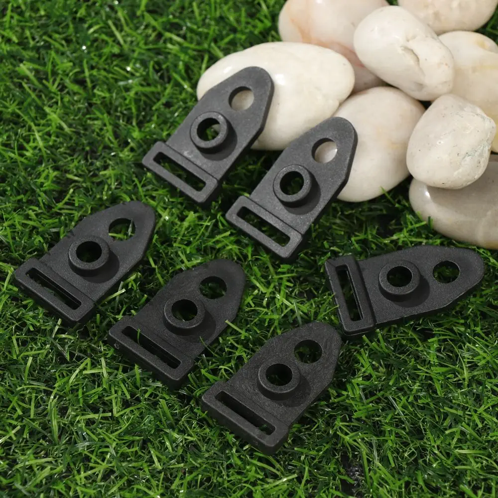 10/20pcs High Quality Black Hiking Accessories Tent Feet Clamp Tent Clip Wind Rope Buckle Outdoor Camping Traveling