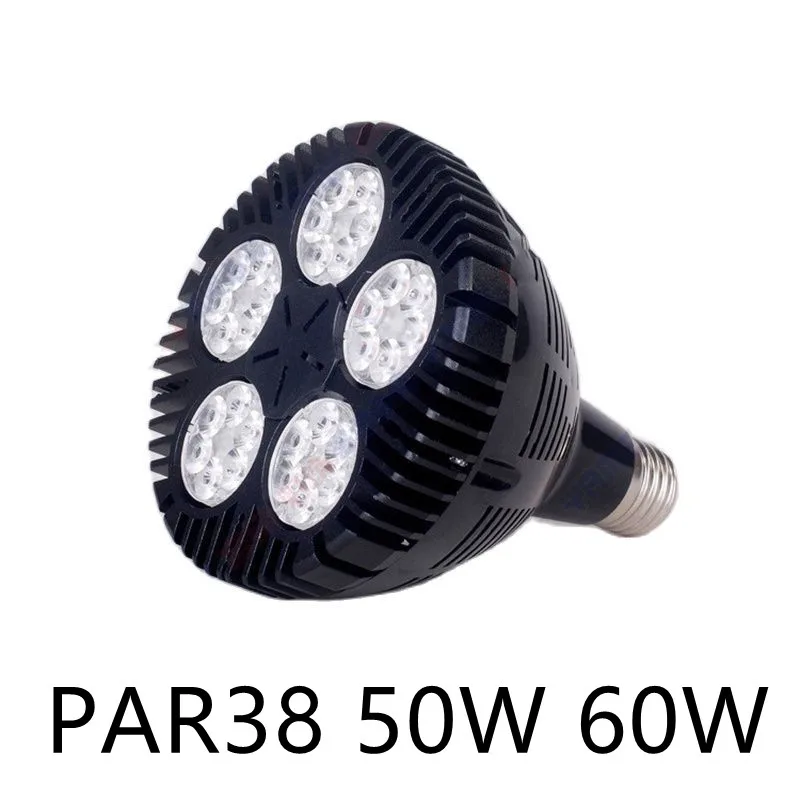 E27 Led PAR30 PAR38 Spot Lamp 110V 35w 45w 50w 60W Par Light Bulb Downlight Track Lighting For Kitchen Clothes Shop