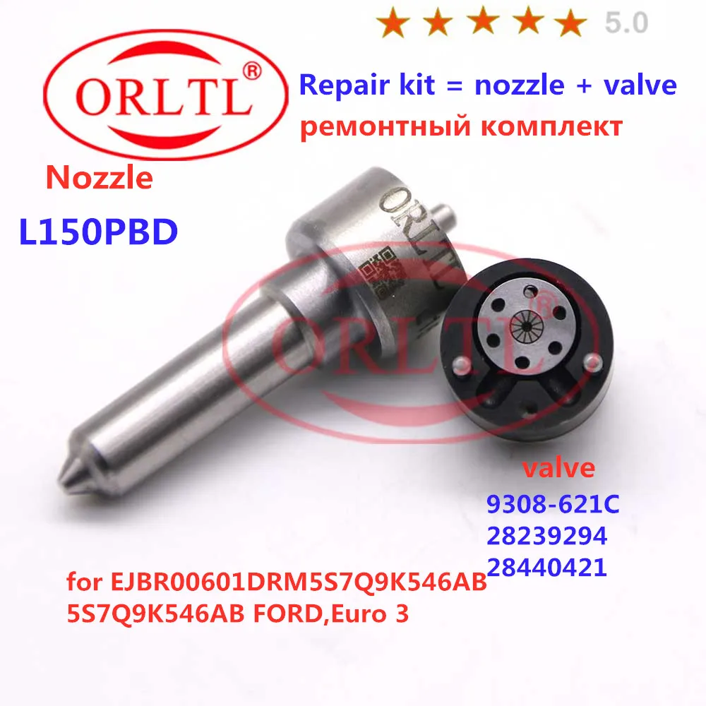 

NOZZLE L150PBD INJECTOR VALVE 9308-621C REPAIR KITS ( 7135-657 ) FOR EJBR00601DRM5S7Q9K546AB 5S7Q9K546AB ,Euro 3, FORD