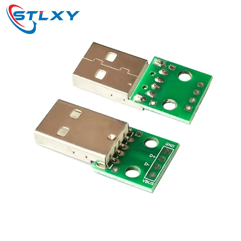 5PCS DIY Male Connector / MINI MICRO USB to DIP Adapter 2.54mm 5pin Female Connector KIT